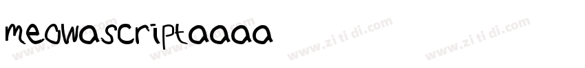 meow script字体转换